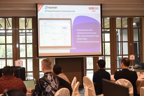NEOPORT AI-powered customer communication hub presentation